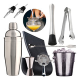 Transforme Seus Drinks Com O Kit Coqueteleira 750ml Aço Inox