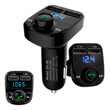 Transmissor E Carregador Usb Bluetooth Veicular Fm 