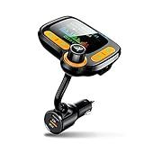 Transmissor FM Bluetooth 5 0 Para Carro C86 MP3 Player Receptor De áudio Mãos Livres Sem Fio Dual USB QC3 0 Carregador Rápido Acessórios Para Carro