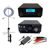 Transmissor Pra Rádio Fm 15w Kit Completo Modelo Preto