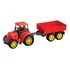 Trator Brinquedo Infantil Menino Caçamba Agrícola Grande Cor Vermelho