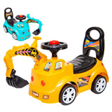 Trator De Brinquedo Escavadeira Gigante Veículo Infantil Cor Amarelo