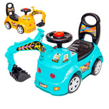 Trator De Brinquedo Escavadeira Gigante Veículo Infantil Cor Azul celeste
