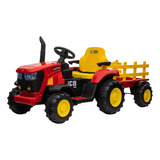 Trator Eletrico Infantil Carrinho Criança Caçamba 12v Rádio