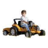Trator Elétrico Infantil Valtra Big Boss De 12 V Com Caçamba Cor Amareloi Voltagem Do Carregador 110v 220v