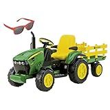Trator Elétrico John Deere Ground Force E Óculos Sol Red