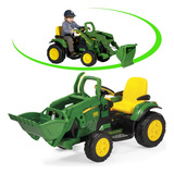 Trator Elétrico John Deere Ground Loader 12v Peg Perego
