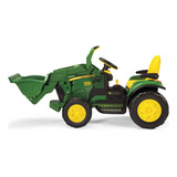 Trator Infantil Elétrico Criança Carrinho C Pá 3 Anos 40 Kg Cor Verde Voltagem Do Carregador 127v