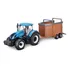 Trator New Holland T7 Carreta Carga Viva Farm Bburago 1/50