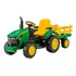Trator Peg Perego John Deere Ground Force Cor Verde amarelo 127v