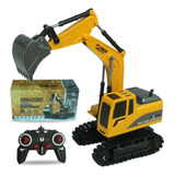 Trator Rc Escavadeira Controle Remoto 6 Canais Esteira