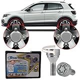 Trava Antifurto Anti Roubo De Roda Parafuso Porca Farad Starlock Volkswagen T Cross TCross 2019 20 Com Mais De 10 000 Segredos ZA E