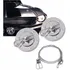 Trava Capo Tuning Cromada Capu Com Cabo Aço Decorativa 2 Pçs