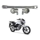 Trava De Guidão Polida Moto Honda Fan Titan Start Cargo 160