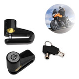 Trava De Moto Universal Freio Antifurto Disco Preto