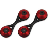 Trava De Parachoque Quick Release Vermelho Rebaixado Anilha