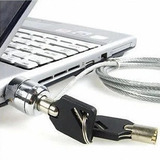 Trava De Segurança Para Notebook Com 2 Chaves Cabo De Aço