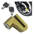 Trava Disco Pequeno Zx7117 Amarelo Cg Tech Com Chave Reserva