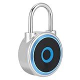 Trava Inteligente Para Porta Autoriza Remotamente Destrancar O Cadeado Com Impressão Digital De Apartamento Excelente Vedação De Carregamento USB Para Armário Para Apartamento Azul 