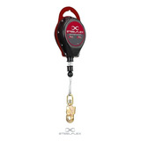 Trava quedas Retrátil Com Cabo De Aço De 10 Metros Steelflex Cor Preto vermelho