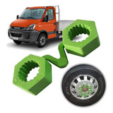 Trava Roda 2x27 Iveco Van Micro ônibus Jogo 12 Peças Verde