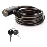 Trava Tranca Cadeado Grosso Bike E Moto C Chave 1200mmx12mm