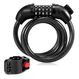 Trava Tranca Cadeado Grosso Bike E Moto Segredo 1m X 8mm