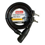 Trava Tranca Cadeado Grosso Bike Moto C Chave 1200x10mm Noll