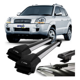 Travessa Hyundai Tucson 2005 A 2015 Rack De Teto Prata Par