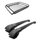 Travessa Larga Tubular De Teto Bagageiro Gradeado Médio