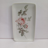 Travessa Pequena Antiga Floral Porcelana Schmidt Pj