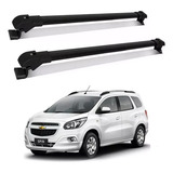 Travessa Rack Bagageiro Teto Reforçado Gm Spin 2022 Preto