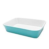 Travessa Refratária Bake Grande Water Blue 30X21X6cm Oxford