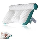 Travesseiro Anti Tração Travesseiro Ergonômico De Penas De Ganso Travesseiro Ergonômico De Apoio Ao Pescoço Travesseiro Cervical Para O Lado Para Todas As Posições De Dormir Alivia A Dor No