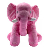 Travesseiro Elefante Pelúcia Almofada Bebê 60cm Antialérgico