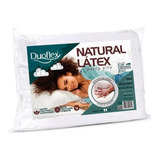 Travesseiro Inteligente Duoflex Natural Látex Extra Alto Tradicional 68cm X 48cm X 18cm Cor Branca