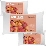 Travesseiro King50x90 Máximo Conforto Lavável Soft Peach 3un