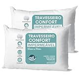 Travesseiro Kit 2 Unidades Antialérgico Impermeável