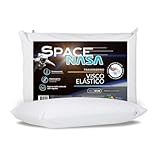Travesseiro Nasa Space Viscoelástico Médio Altura 12cm Visco D28 Premium Capa 100 Algodão Branco Nap Para Fronhas 50x70cm