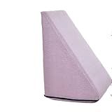 Travesseiro Triangular Espuma Encosto Adulto Apoio Costas Repouso Leitura Cor Rosa Claro