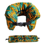 Travesseiro Viagem Recarregável Roupas Almofada Pescoço Gg