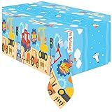Treasures Gifted Blippi Acessórios Para Festa De Aniversário Para Veículos Pacote Com 2 Toalha De Mesa Grande Retangular Blippi 137 X 274 Cm Decorações De Festa Blippi Para Mesa Toalha De Mesa De Feliz Aniversário