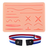 Treino Simulador Sutura De Pele Treino Com 3 Camadas Pele Gordura Músculo Sutura Veterinaria Tamanho G Com Cinto Elastico Cor Aleatória