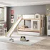 Treliche Infantil Garden Janela E Escorrega Natural/branco Cor Branco