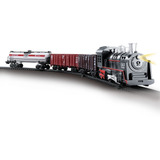 Trem Brinquedo Locomotiva Som Luz 4 Vagões Dm Toys Ferrorama