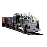 Trem Locomotiva Ferrorama Com Som E Luz 16 Peças Trenzinho