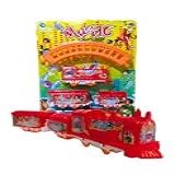 Trem Trenzinho Eletrico A Pilha Com Trilho Vagoes Locomotiva Brinquedo