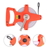 Trena 50 Metros Fita Fibra Vidro C Manivela Profissional
