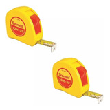 Trena De Bolso Manual Fita Aço 10 Metros Starrett kit 2 Pcs