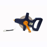Trena Para Topografia Aberta 30 M Fibra De Vidro Redonda Top